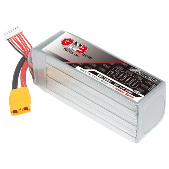 GAONENG GNB 5000mah 6S 22.2V 50C 100C XT90 RC Battery Air Drone High Discharge C Rating Performance Helicopter